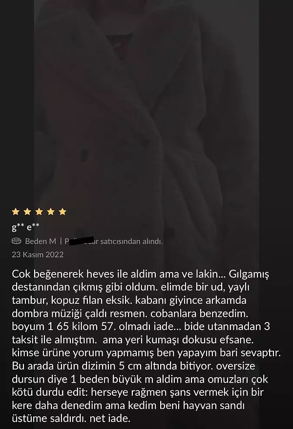 Kedisi olanlar kürk denemesin.