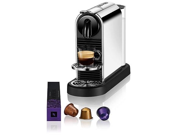 8. Nespresso D 140 Citiz Platinum Paslanmaz Çelik Kahve Makinesi