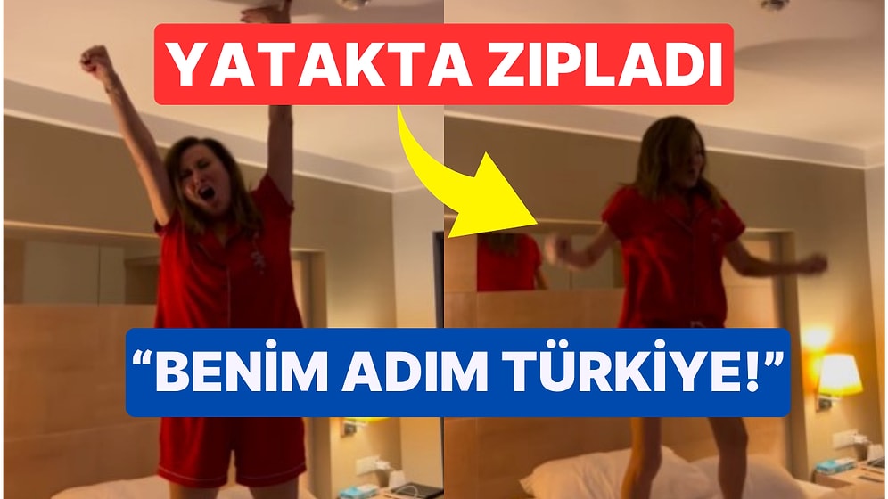 Deniz Seki'nin Filenin Sultanları'nın Avrupa Şampiyonluğunu Kutlama Şekli İzleyenleri Uzaklara Daldırdı