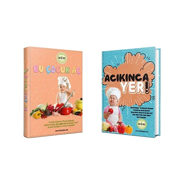 15. Bebekler İçin Yemek Tarif Kitap Seti (2 Kitap) - Hande Kaşkaş