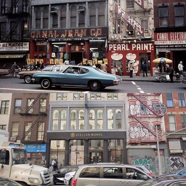 6. 304-310 Kanal Caddesi, New York, 1970'ler ve 2022.