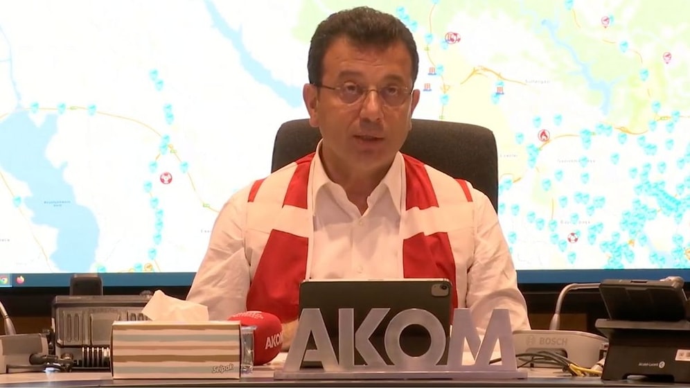 Ekrem İmamoğlu AKOM'dan Son Durumu Aktardı: 'Bin 808 İhbar Aldık'