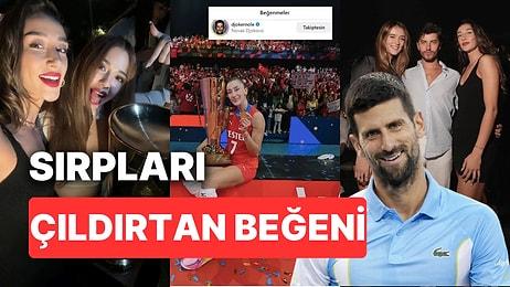 Hande Baladın'ın Güzelliğine Dayanamayan Sırp Tenisçi Djokovic Kaybeden Memleketlilerini Ayağa Kaldırdı