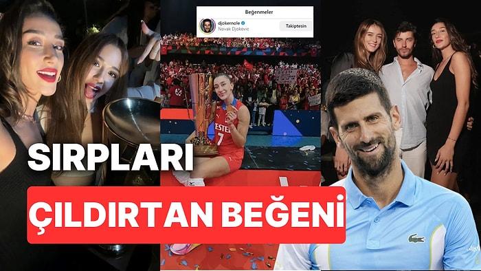 Hande Baladın'ın Güzelliğine Dayanamayan Sırp Tenisçi Djokovic Kaybeden Memleketlilerini Ayağa Kaldırdı