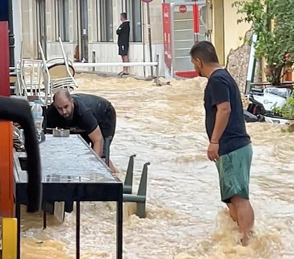 Meteoroloji Dairesi açıklamalarına göre Pilio’daki yağış miktarı 600 milimetreyi geçti.