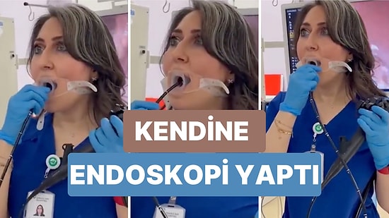Bir Gastroenteroloji Profesörü Kendine Endoskopi Yaptığı Anları Paylaştı