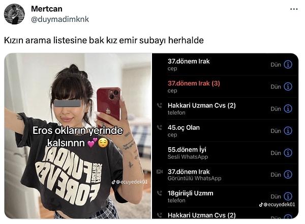 Twitter'da @duymadimknk adlı bir kullanıcı, TikTok'ta gördüğü bir videodan aldığı görselleri paylaştı.