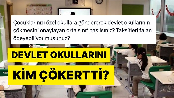 Çocuklarını Özel Okula Gönderen Velileri Eleştiren Twitter Kullanıcısına Tepki Yağdı