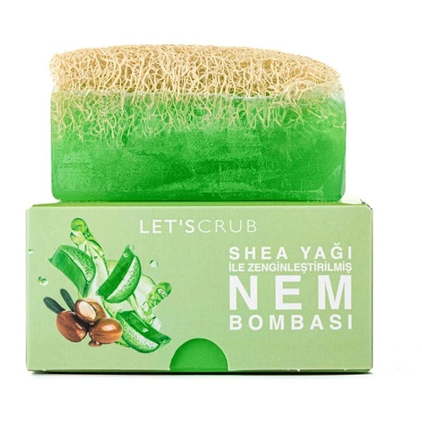 8. Let'scrub Doğal Kabak Lifli Aloe Vera Sabunu