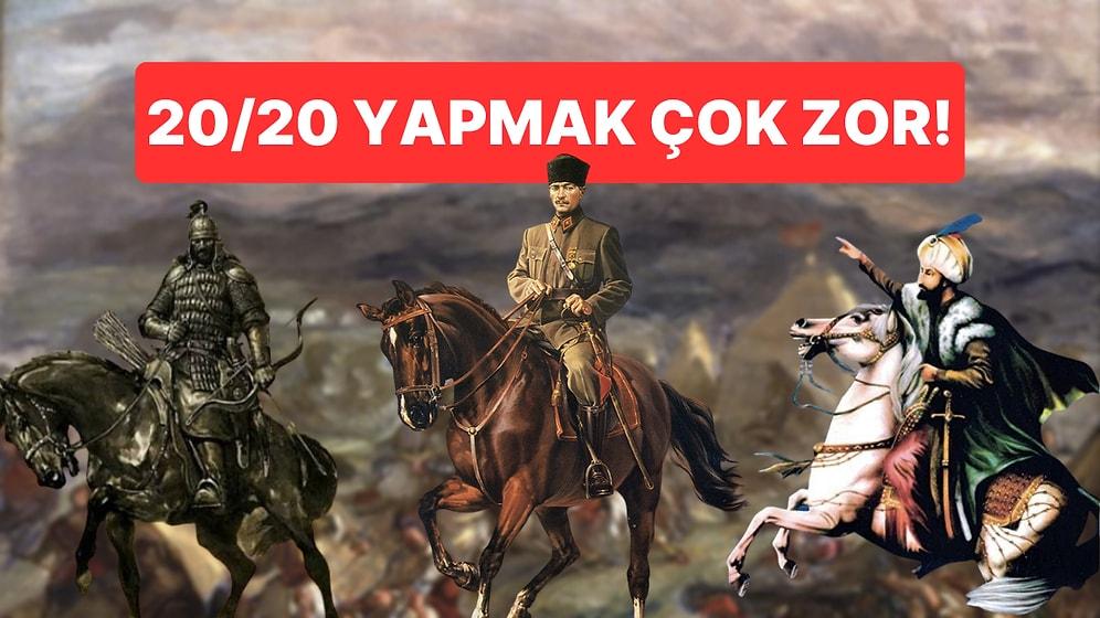 20 Soruluk Büyük Türk Tarihi Testinde Tarih Öğretmenleri Bile Zorlanıyor!