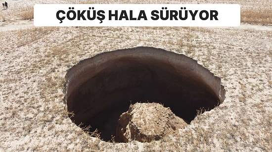 Konya’da Korkutan Görüntü: Yine Obruk Oluştu