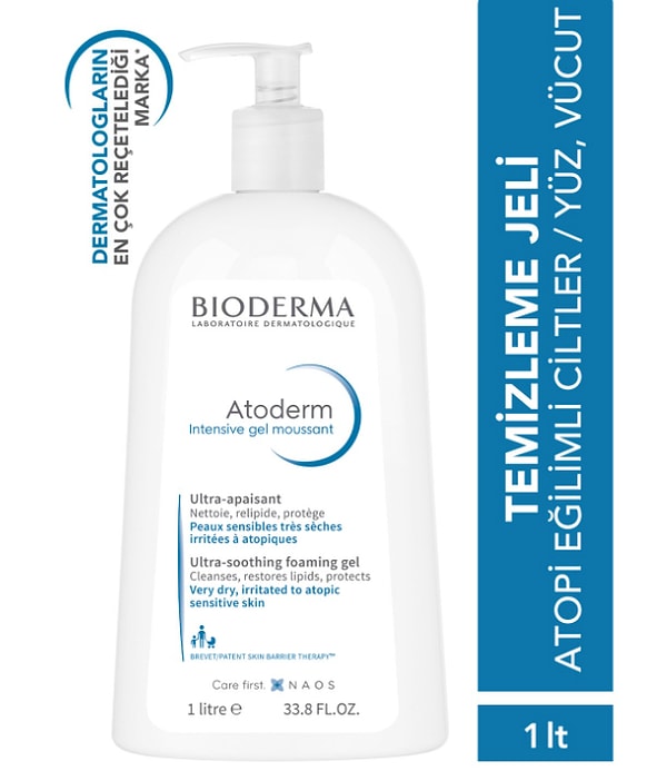 7. Bioderma Atoderm Intensive Foaming Gel