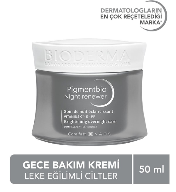 12. Bioderma Pigmentbio Night Renewer Koyu Leke Karşıtı Cilt Tonu Eşitleyici Glabridin, C ve E Vitamini Gece Kremi