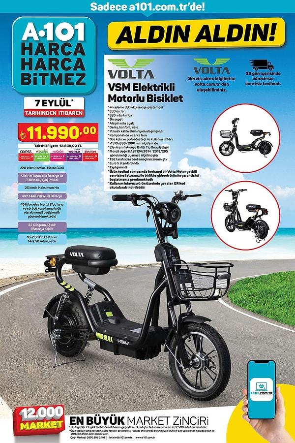 Elektrikli motorlu bisiklet;
