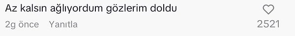 Benim de bir ara dolmadı değil. Özellikle de 'Lütfen acıyın bize' kısmı derinden etkiledi.