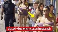 Allah Akıl Fikir Versin! Kanye West'in Eşi Bianca Censori, Transparan Tulumunu Gizlemek İçin Yastıkla Gezdi