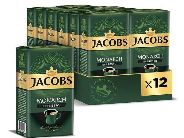 6. Jacobs Monarch Espresso Filtre Kahve 500 gr x 12 Paket
