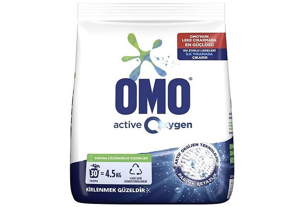 13. Omo Active Oxygen Toz Çamaşır Deterjanı Beyazlar için, 4.5 kg
