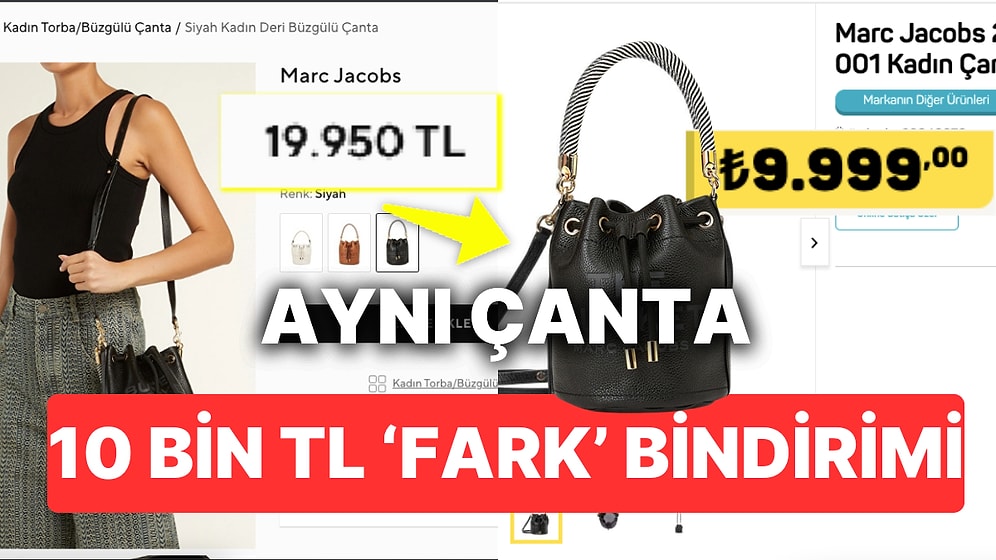 A101'de 10 Bin TL Daha Ucuza Satılan Marc Jacobs Marka Çanta ve Lüks Mağazaların 'Bindirme' Politikası