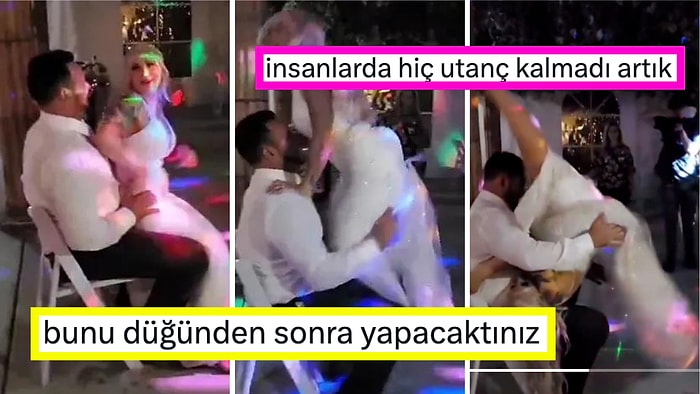 Düğünde Alkolü Fazla Kaçıran Gelinin Damada Yaptığı Kucak Dansı Sosyal Medyada Tepki Çekti!