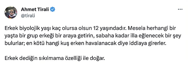 Erkekler 12 yaşındadır denildi👇