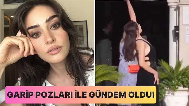 Poz Verirken Yaptığı Hareketler ile Herkesi Şaşırtan Esra Bilgiç Garip Pozları ile Gündeme Oturdu!