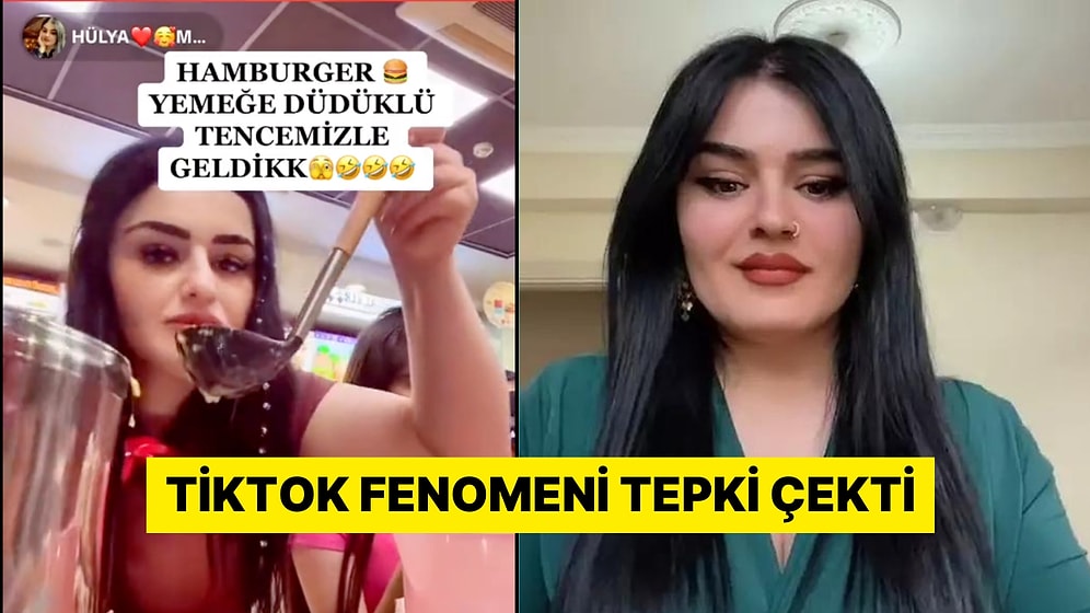 TikTok Fenomeni Hülya Mizgin'in Hamburgercide Düdüklü Tencereden Çorba İçmesi Tartışma Yarattı