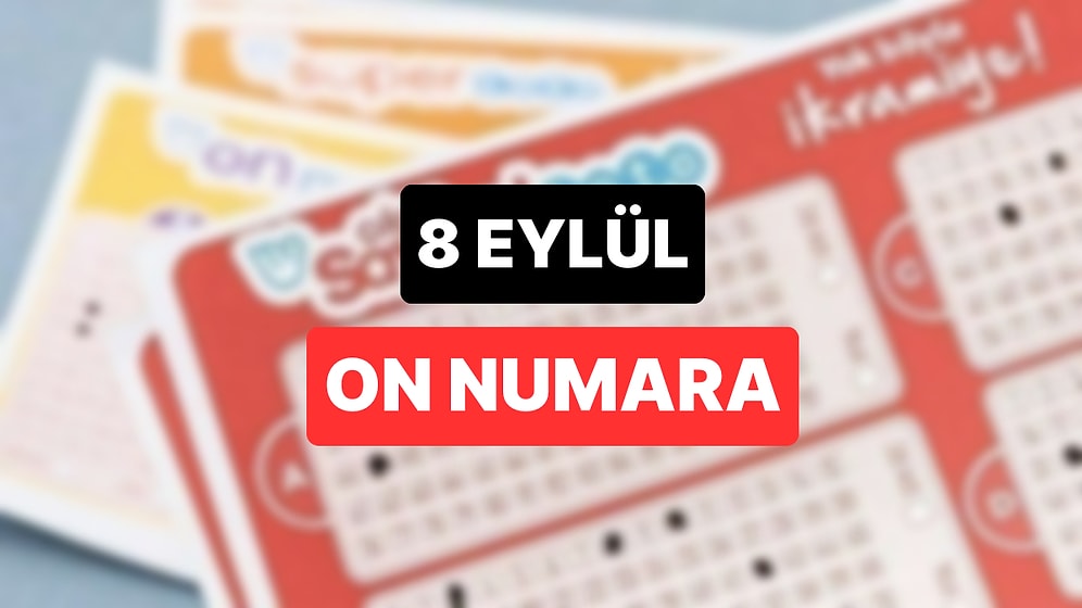 8 Eylül On Numara Sonuçları ve Kazandıran Numaralar: 8 Eylül On Numara Sonuç Sorgulama Sayfası
