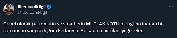 Canikligil, yourm sonrası yapılan "sosyal medya lincine" de yine ilginç bir paylaşımla cevap verdi.