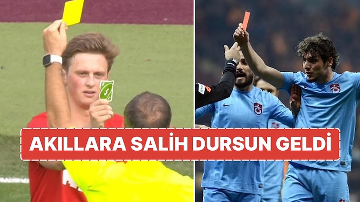 Sahada Eğlenceli Anlar: Kendisine Sarı Kart Gösteren Hakeme UNO Kartıyla Karşılık Verdi