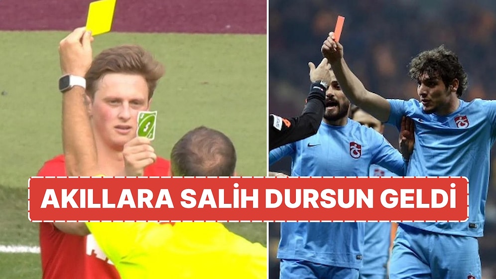 Sahada Eğlenceli Anlar: Kendisine Sarı Kart Gösteren Hakeme UNO Kartıyla Karşılık Verdi