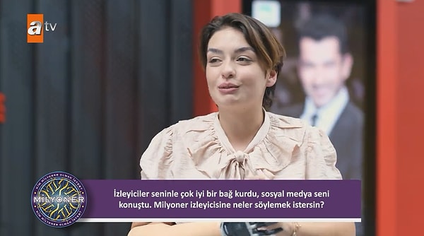 "Ben hiç beklemediğim tepkilerle karşılaştım. İnsanlar hep çok destekçiydi. Hep böyle '1 milyonu alırsın." şeklinde yorumlar vardı. 'İnşallah 1 milyonu alırsın, seni destekliyoruz.' yorumları vardı."