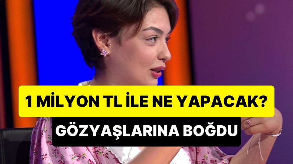 1 Milyon TL Kazanan Rabia Birsen Göğercin'in Kazandığı Ödül ile Ne Yapacağını Açıkladığı Anlar Herkesi Ağlattı