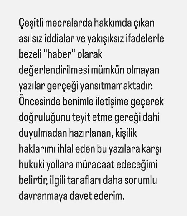 Ve aslı astarı olup olmadığını öğrendik... Kaan Urgancıoğlu Instagram hesabından bir paylaşım yaparak iddiaların gerçeği yansıtmadığını söyledi.