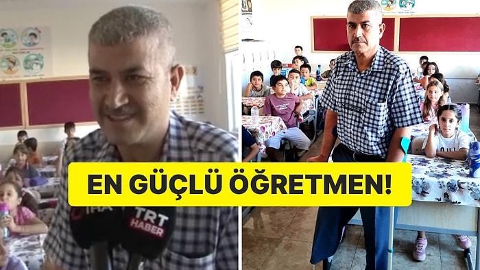 Depremde Bacağını Kaybeden Öğretmen Kadir Özer'in Öğrencilerini Bırakmaması Helal Olsun Dedirtti