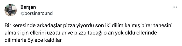 Son dilim alır alınmaz tepsi yok olur👇