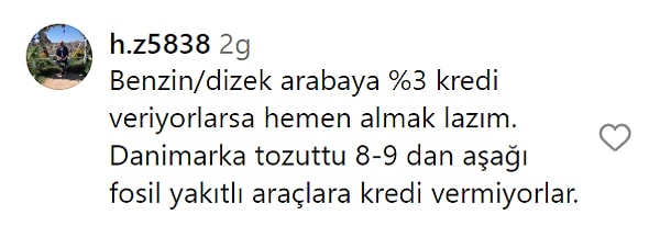 Ancak yüksek dedikleri kredi oranı bizde neredeyse aylık karşılıktaydı.