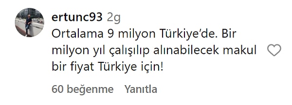 Yorumlarda söylüyorlar.