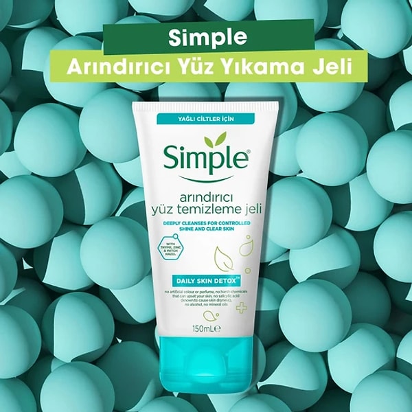 2. Simple Daily Skin Detox Arındırıcı Yüz Temizleme Jeli