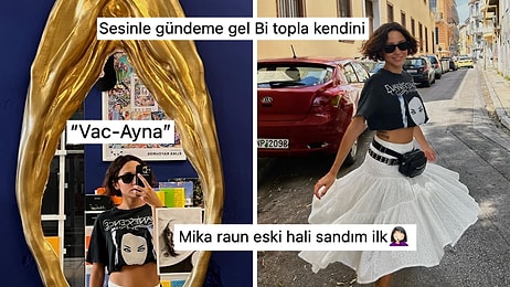 Zeynep Bastık'ın Vajina Şeklindeki Ayna Karşısındaki Pozu ve Kombini Olay Oldu!