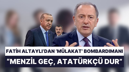 Fatih Altaylı Mülakat Tartışmalarına Girdi: "Tipik Bir AK Parti Yaklaşımı"