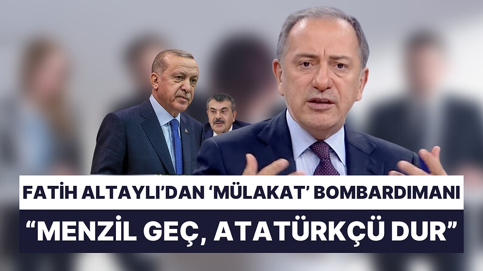 Fatih Altaylı Mülakat Tartışmalarına Girdi: "Tipik Bir AK Parti Yaklaşımı"
