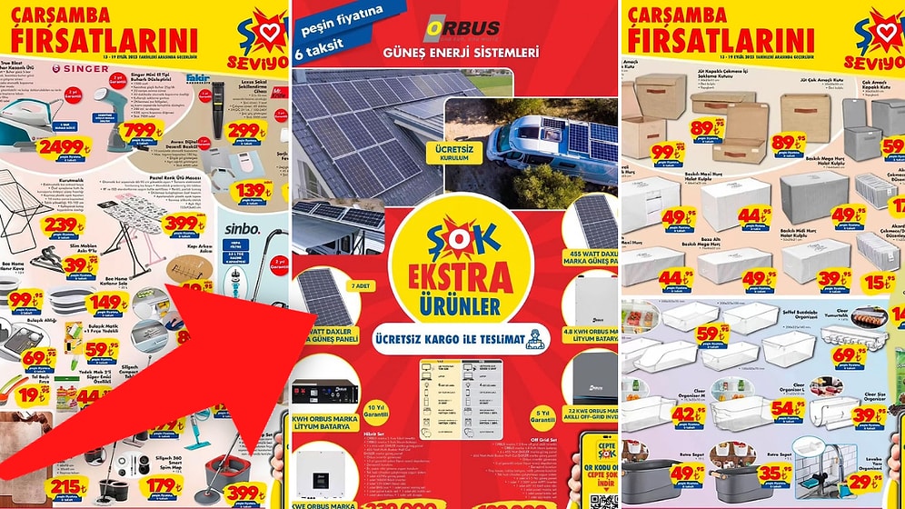 ŞOK'a Güneş Paneli Geliyor! 13 Eylül 2023 ŞOK Aktüel Ürünler Kataloğu