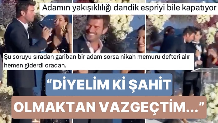 Kıvanç Tatlıtuğ Şahit Olarak Katıldığı Nikahı Şakasıyla Renklendirdi: "Diyelim ki Şahit Olmaktan Vazgeçtim..."