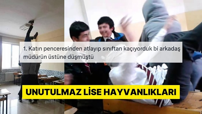 Lise Döneminde Yaptıkları "Hayvanlıkları" Paylaşarak O Günleri Özleten X Kullanıcıları