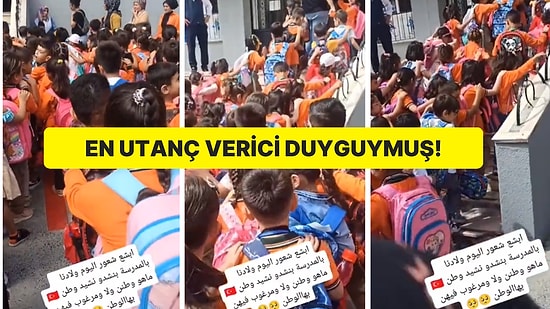 İstiklal Marşı’nın Okutulmasına ‘Utanç Verici’ Diyen Mülteci Tepki Çekti