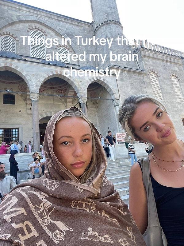 TikTok'ta Grace Harris adında bir Avustralyalı kişi, tatil için Türkiye'yi tercih etmiş.