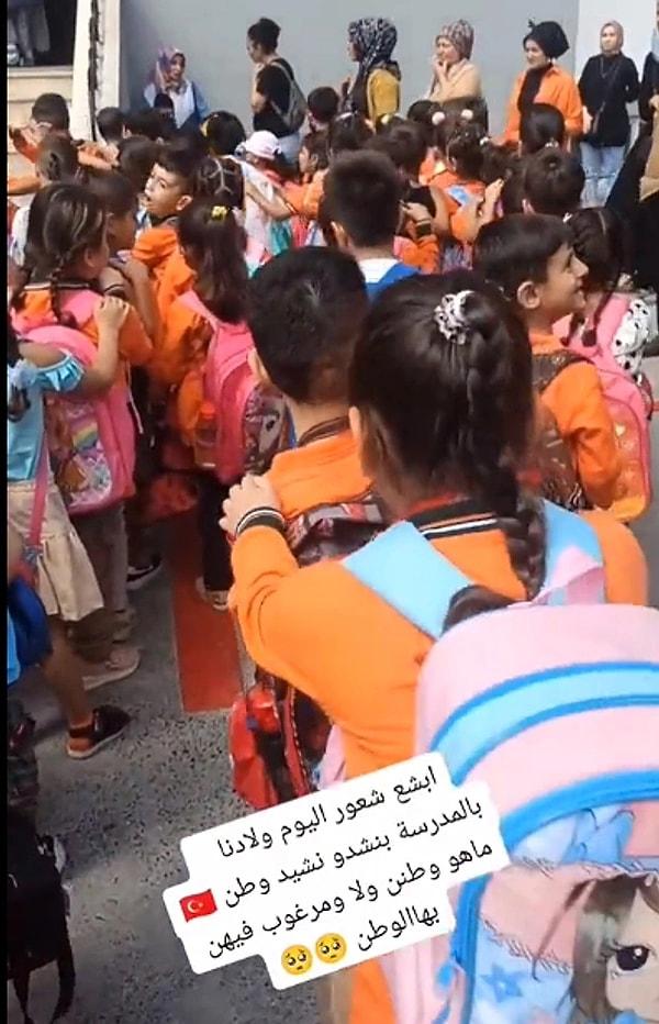 Sosyal medyada paylaşılan bir videoda, okullarda öğrencilere okutulan İstiklal Marşı’nı utanç verici bulan bir mülteci tepki çekti.