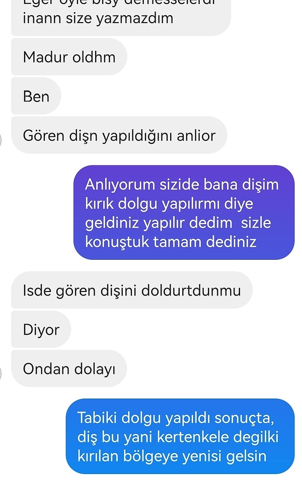 Tabii hekimimiz de sonunda dayanamayıp patlamış.