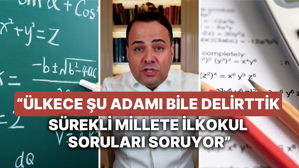 Özgür Demirtaş'tan Taze Yatırımcılara Ekonomi ve Matematiğe Giriş Seviyesinde Soruya Yorumlar Güldürdü